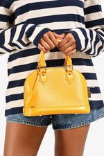 Louis Vuitton 2013 Yellow Epi Leather Alma BB Bag