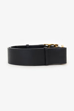 Christian Dior Black Leather 30 Montaigne CD-Buckle Belt
