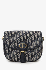 Dior Navy Blue Canvas Oblique Bobby Crossbody