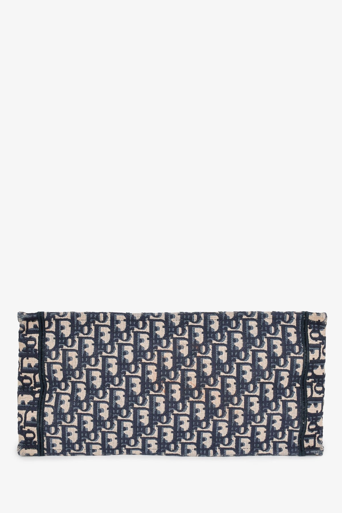 Christian Dior 2020 Navy Oblique Jacquard Small Book Tote (As Is)
