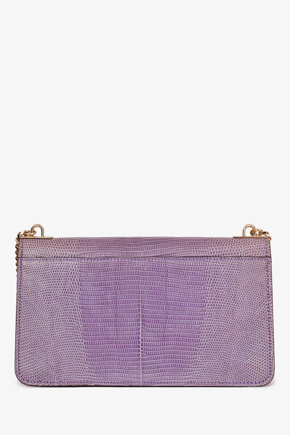 Gucci Purple Lizard Leather 1973 East West Chain Bag