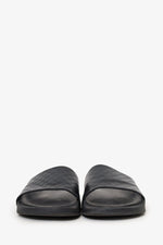 Gucci GG Embossed Rubber Pool Slides Size 9 Mens