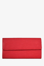 Louis Vuitton 2008 Red Epi Leather Long Wallet