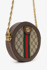 Gucci Supreme Canvas Ophidia 'GG' Mini Round Crossbody