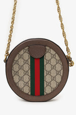 Gucci Supreme Canvas Ophidia 'GG' Mini Round Crossbody