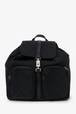 Gucci Black Canvas/Leather Jackie GG Backpack