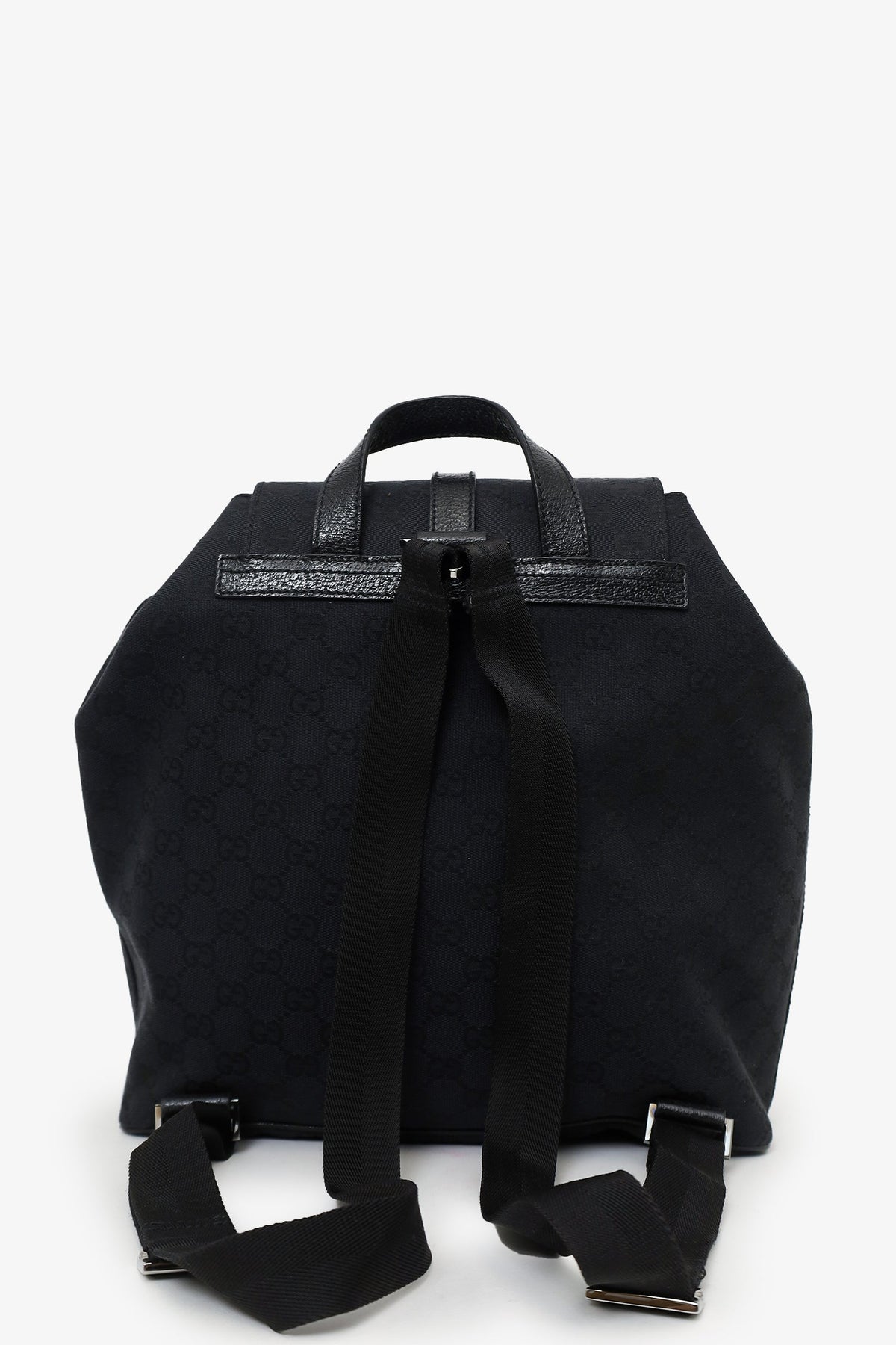 Gucci Black Canvas/Leather Jackie GG Backpack