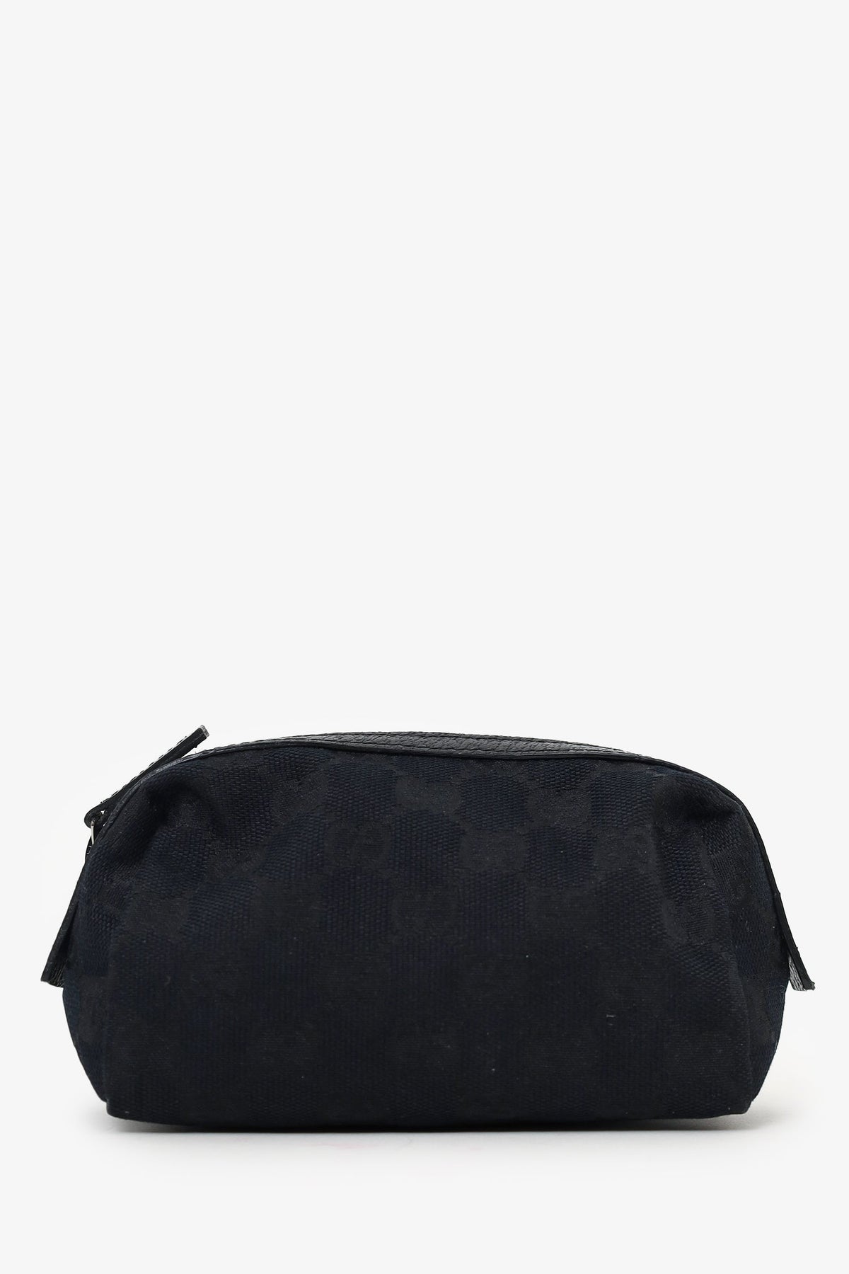 Gucci Black Canvas/Leather GG Supreme Mini Pouch