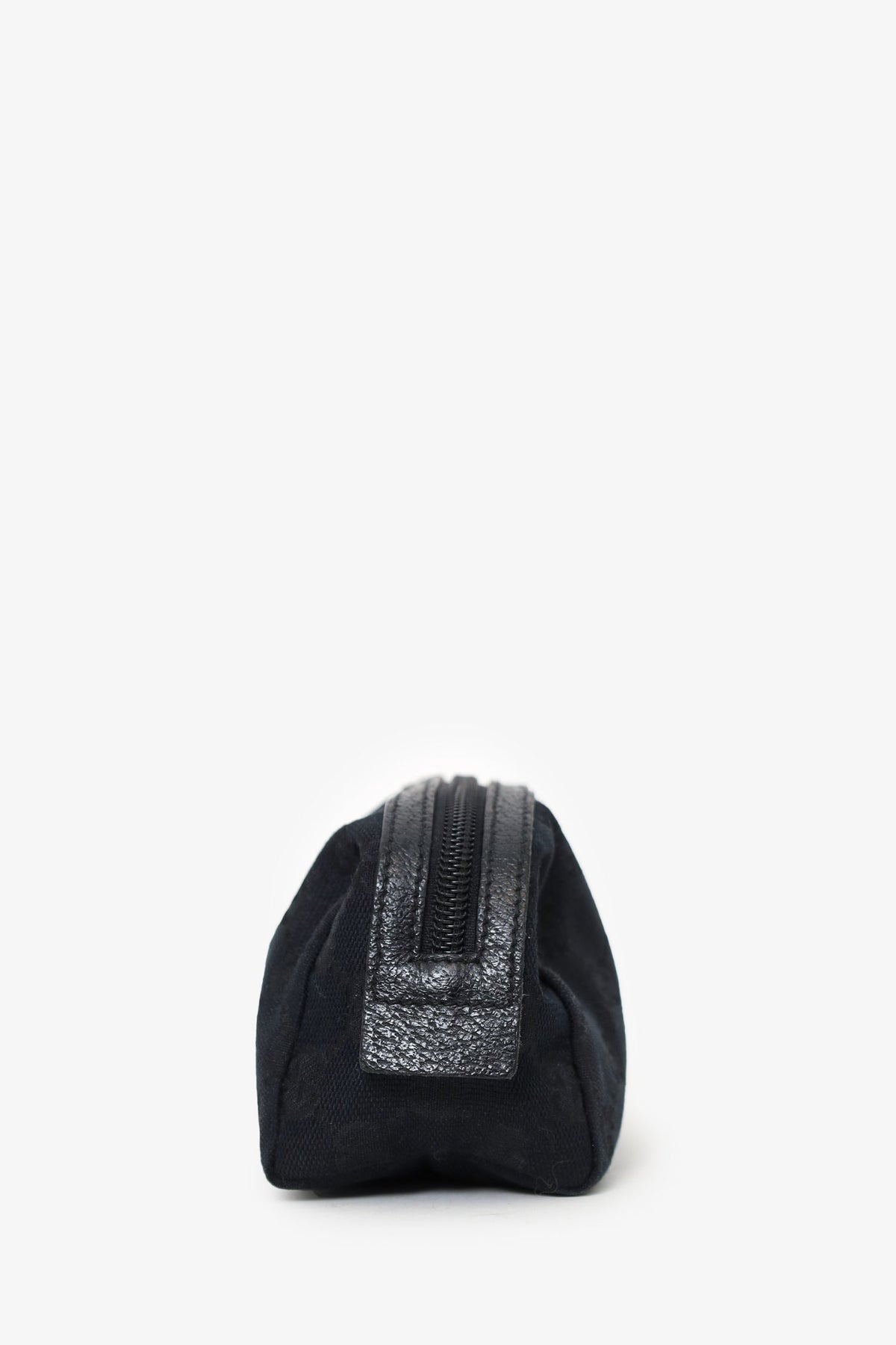 Gucci Black Canvas/Leather GG Supreme Mini Pouch