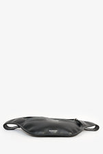 Burberry Black Leather White Contrast Stitch 'Brummell' Belt Bag