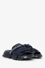 Christian Dior Navy J'Adior Velcro Slides Size 36