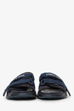 Christian Dior Navy J'Adior Velcro Slides Size 36