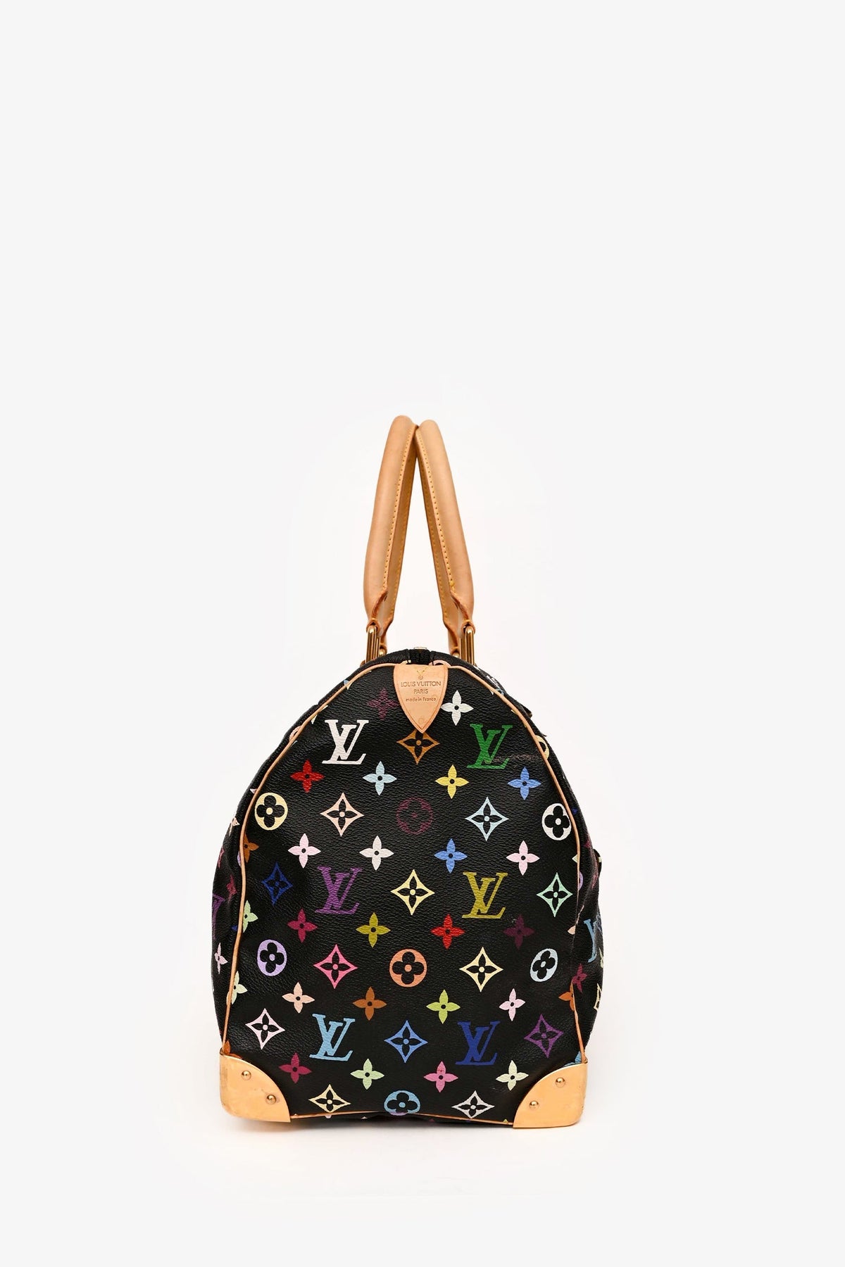 Louis Vuitton Black/ Multicolour Speedy 45