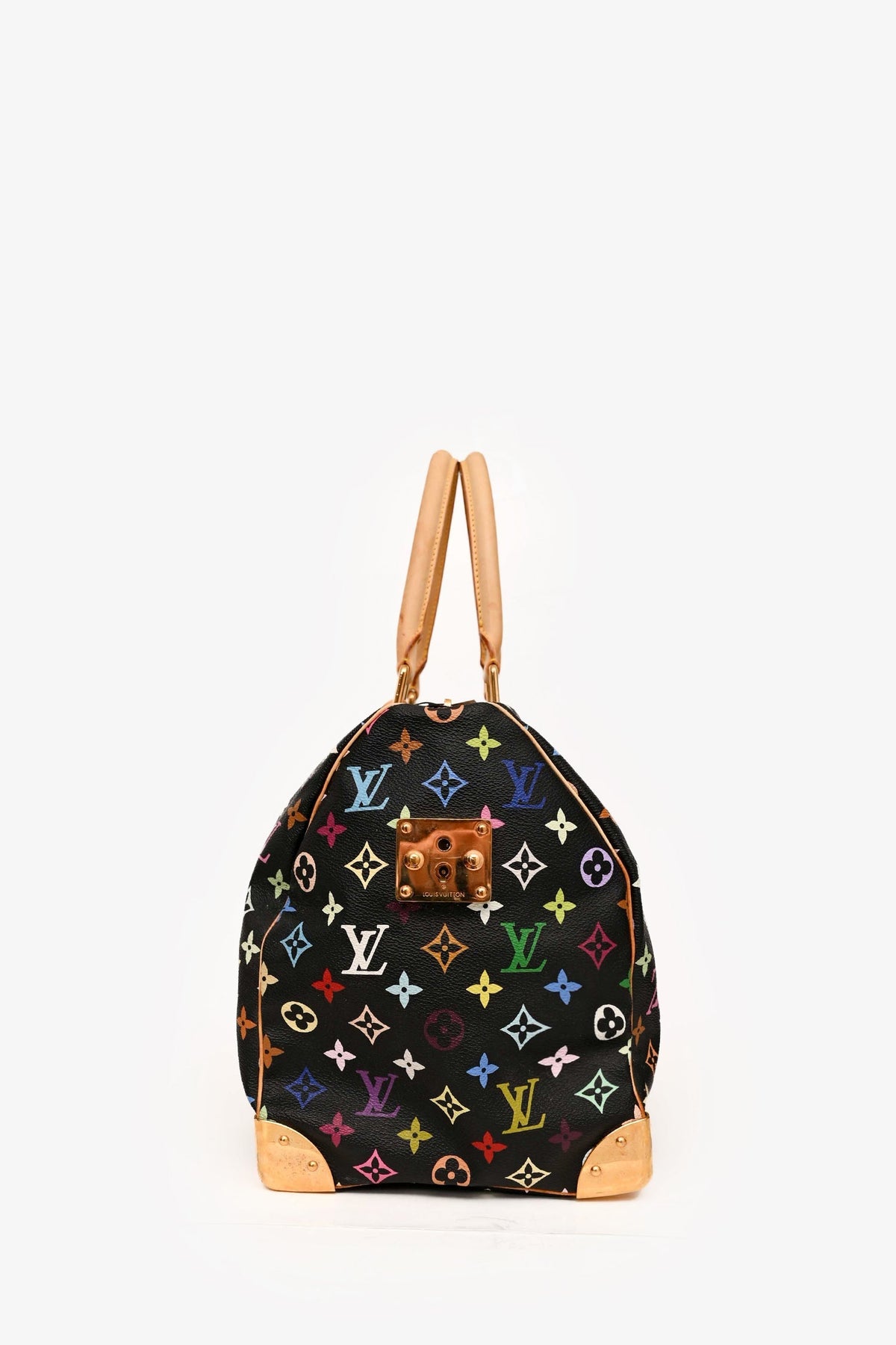 Louis Vuitton Black/ Multicolour Speedy 45