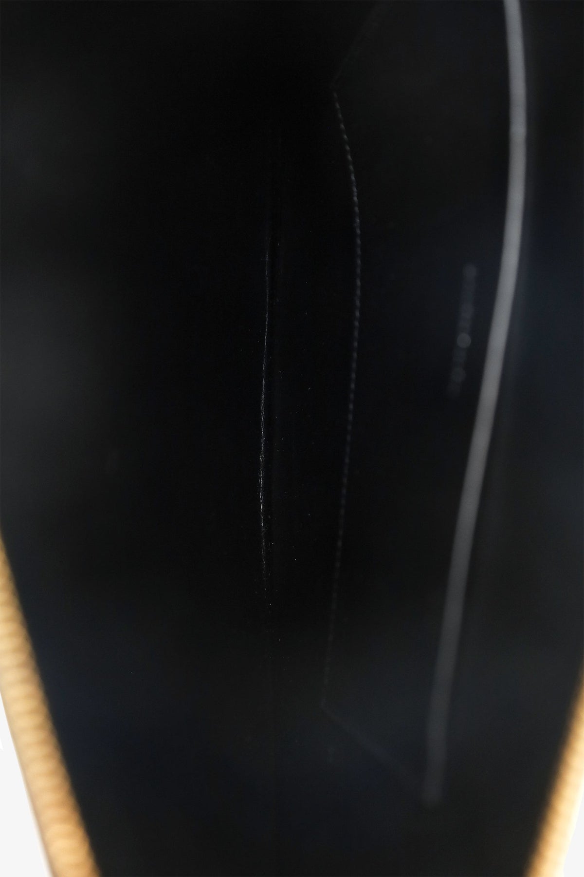 Balenciaga Black Leather Logo Print Large Pouch