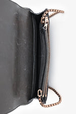Balenciaga Dark Grey Python Leather City Wallet on Chain