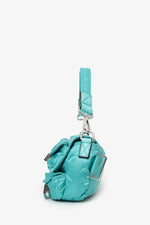 Fendi Green Nylon Fendi Convertible Multi-pockets Bag With Straps