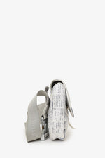 Christian Dior x Daniel Arsham 2019 White/Grey Newspaper Printed Saddle Bag