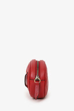 Gucci Red Chevron Leather Marmont Belt Bag
