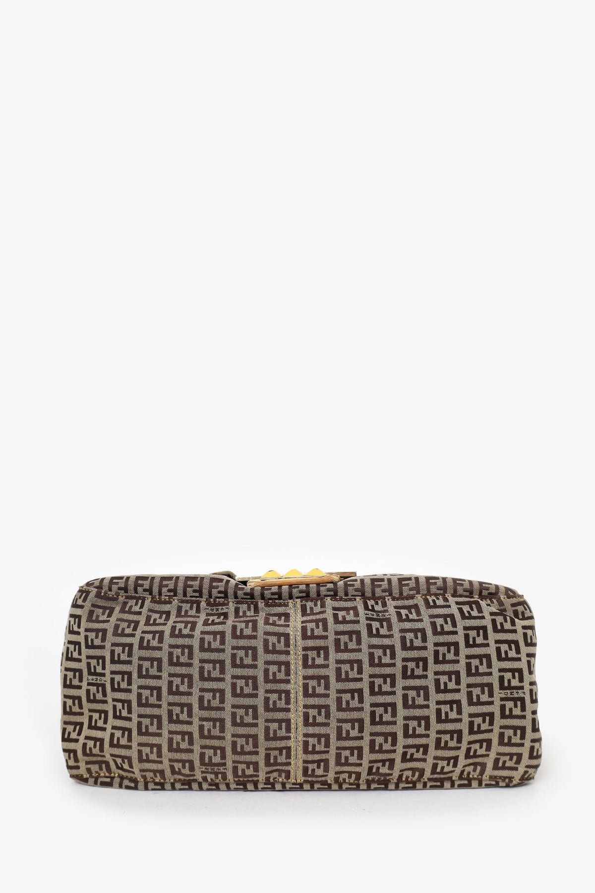 Fendi Brown Zucca Canvas Mama Baguette Chain Bag