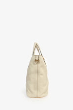Gucci Cream Grained Leather Soho Large Tote Bag