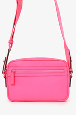 Gucci Neon Pink Rubber-Effect Crossbody Bag