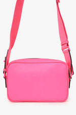 Gucci Neon Pink Rubber-Effect Crossbody Bag