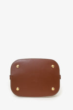 Burberry Off-White Canvas Small Peggy Bucket Bag