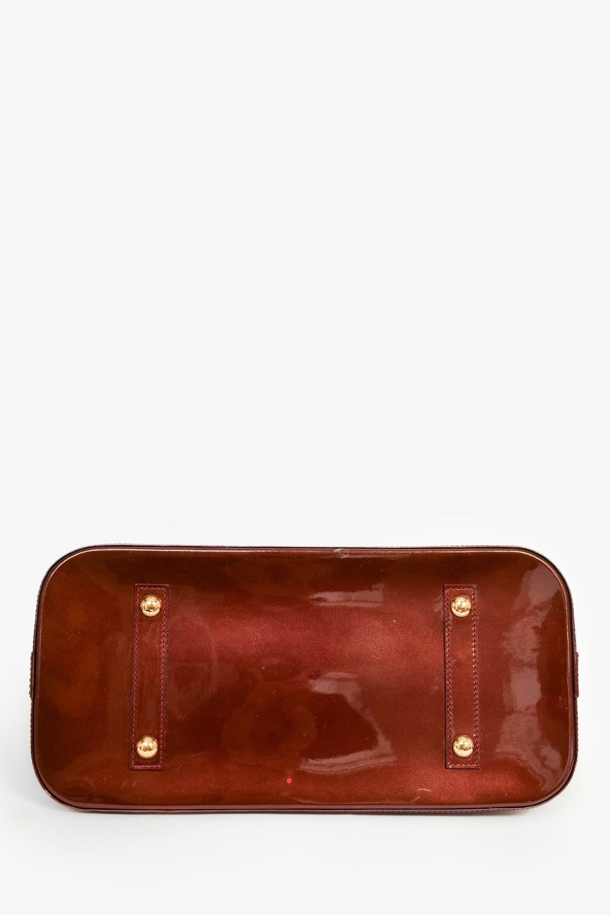 Louis Vuitton 2012 Burgundy Vernis Patent Leather Alma PM Top Handle