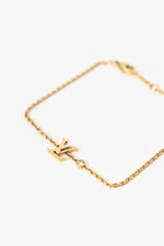 Louis Vuitton 18K Gold /Diamond 'LV' Bracelet