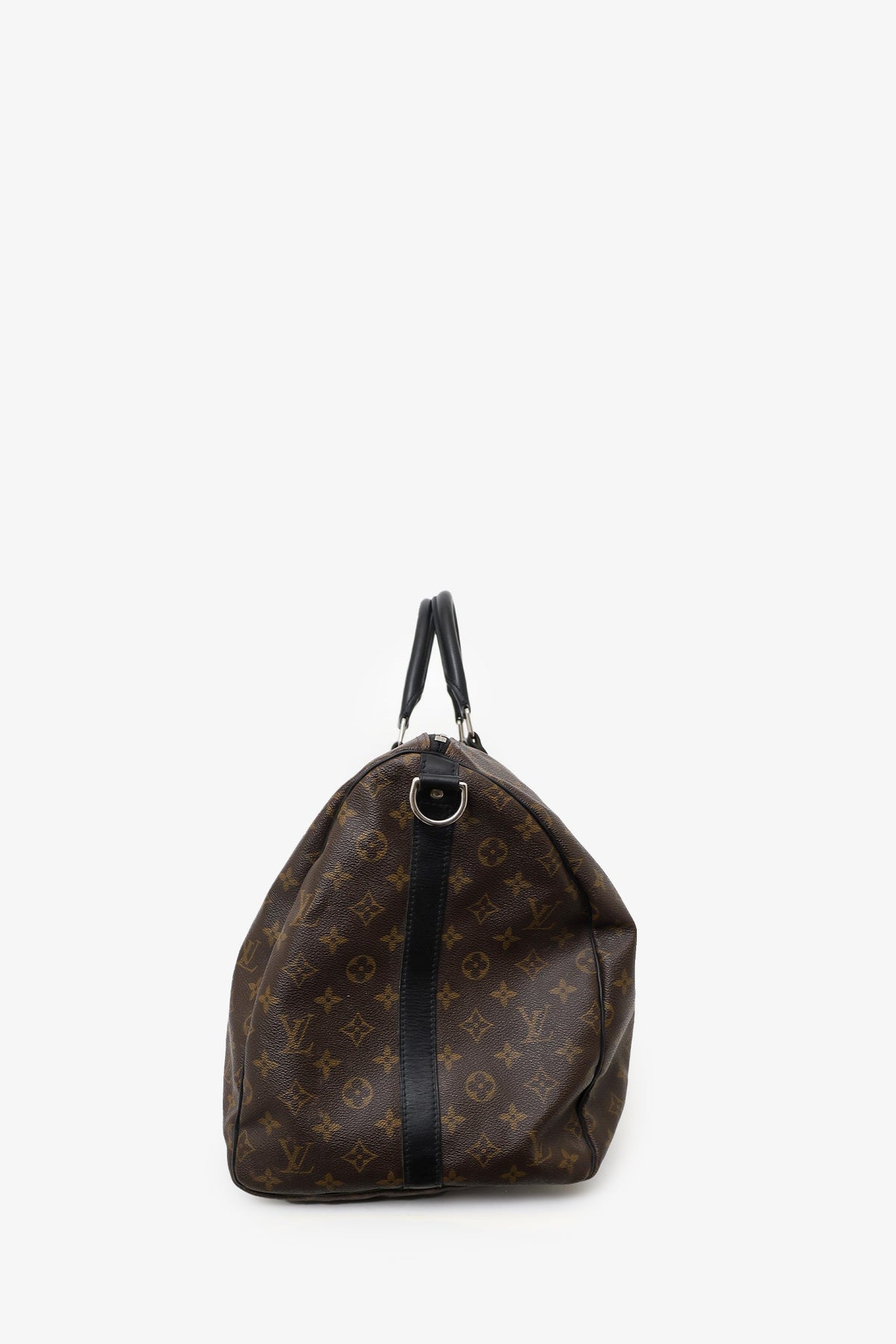 Louis Vuitton 2010 Brown/Black Monogram Keepall 55 With Strap