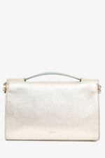 Christian Dior Silver/Light Blue Leather 'Diorever' Pochette Top Handle with Strap