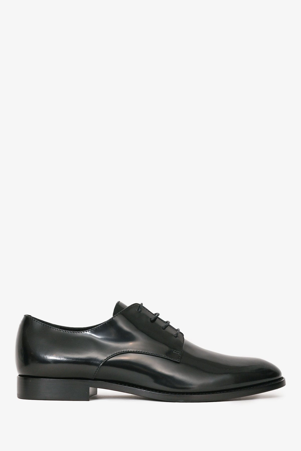 Christian Dior Black Leather Derby Shoes Size 37.5