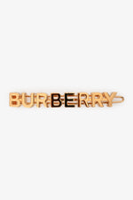 Burberry Gold Tone Metal 'Burberry Love' Hair Clip