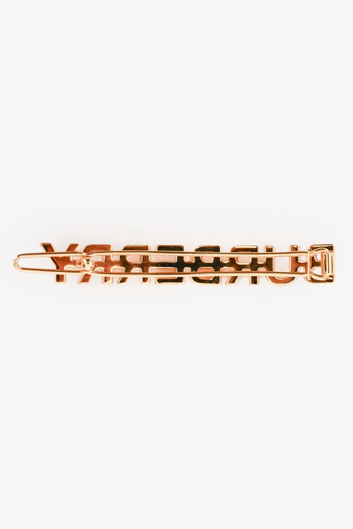 Burberry Gold Tone Metal 'Burberry Love' Hair Clip