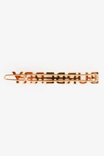 Burberry Gold Tone Metal 'Burberry Love' Hair Clip