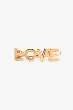 Burberry Gold Tone Metal 'Burberry Love' Hair Clip