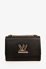 Louis Vuitton 2017 Black Epi Leather Twist MM Shoulder Bag