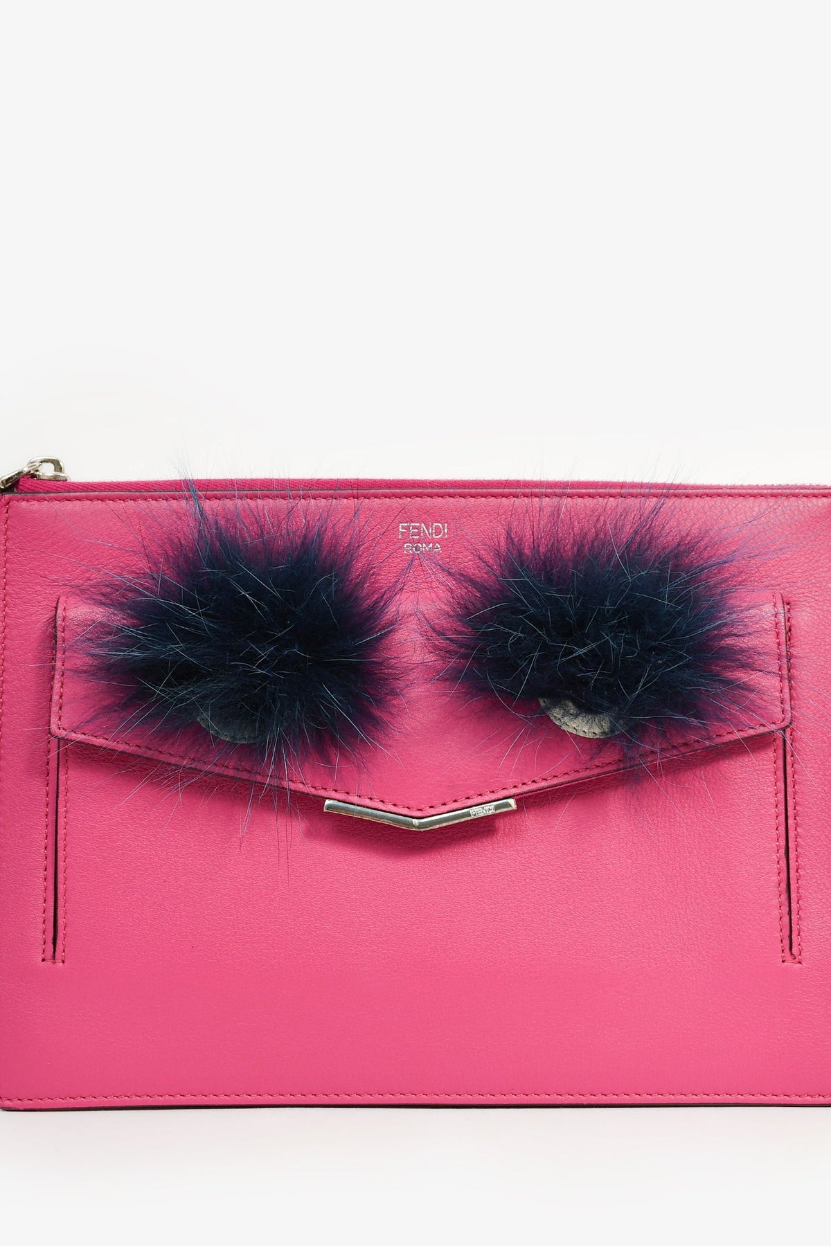 Fendi Fuchsia Monster Feather Crossbody Bag