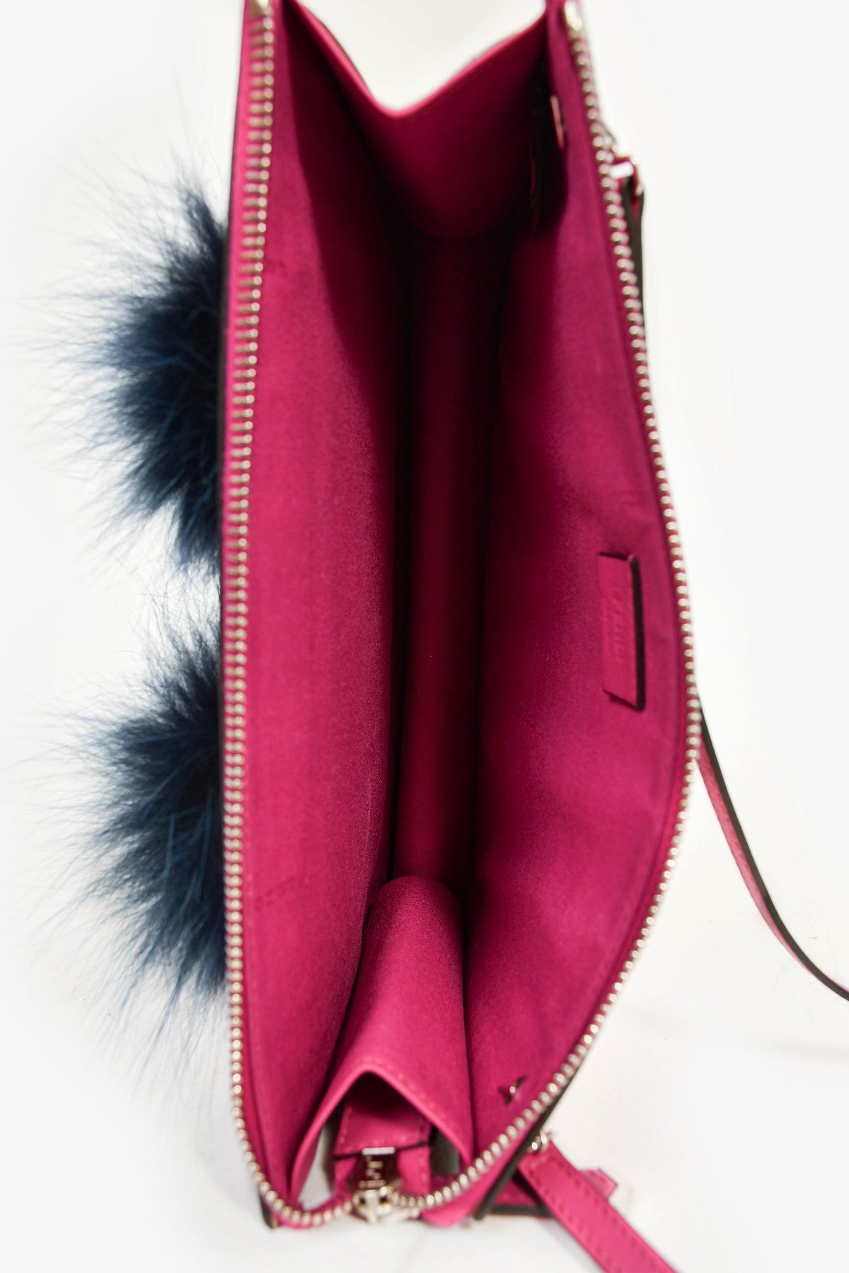 Fendi Fuchsia Monster Feather Crossbody Bag