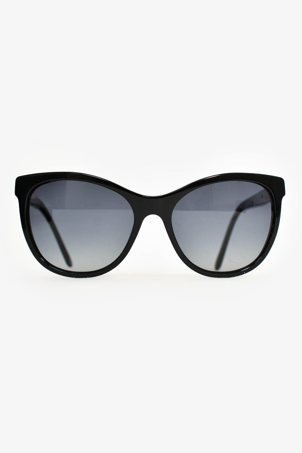 Burberry Black Acrylic Novacheck Detail Sunglasses
