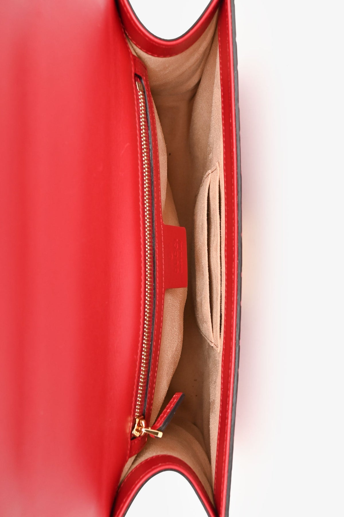 Gucci Red Leather Guccissima Medium Padlock Shoulder Bag