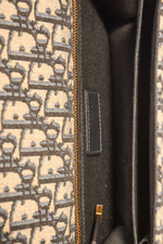 Christian Dior 2023 Navy Leather/Oblique 30 Montaigne Chain Bag