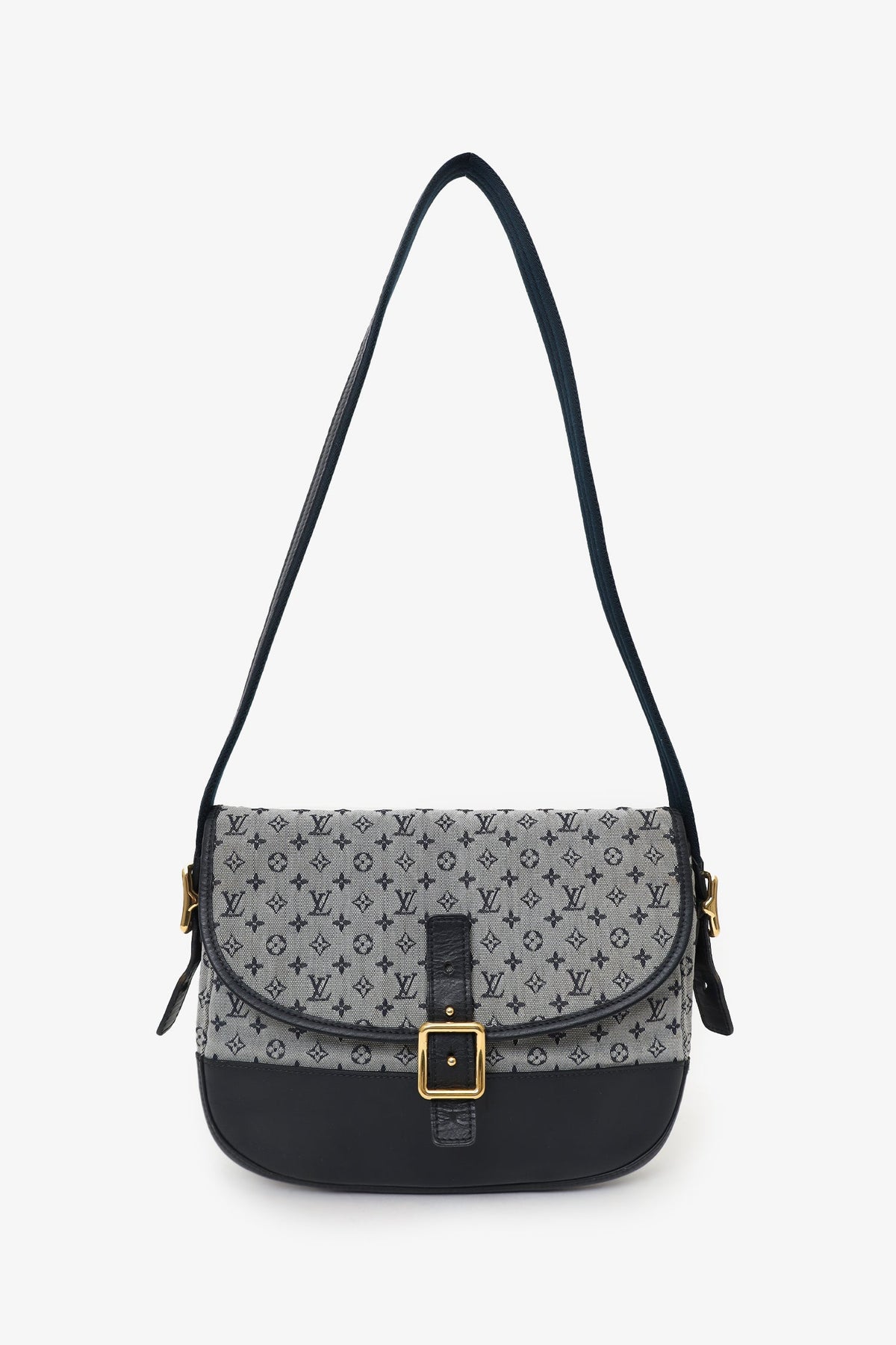Louis Vuitton 2004 Navy/Grey Monogram Canvas Mini Lin Belanger Bag