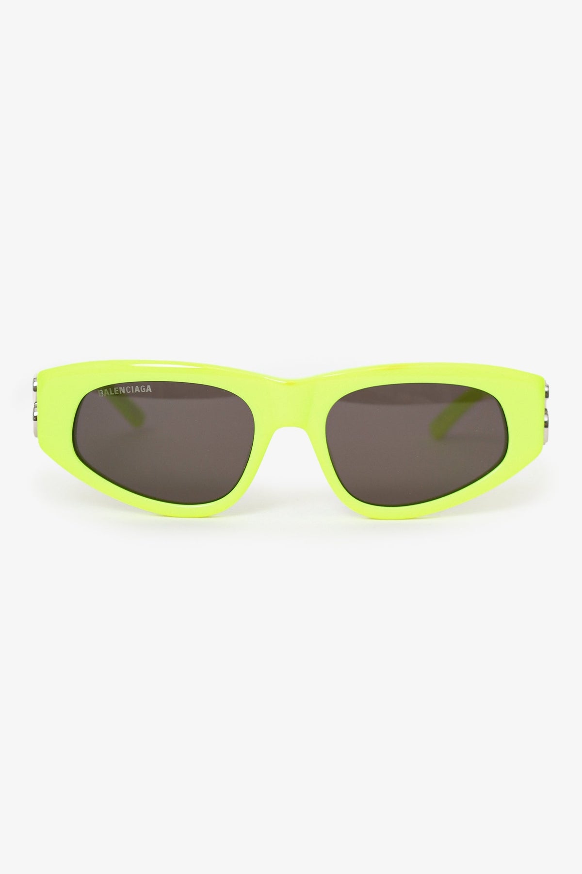 Balenciaga Green Frame BB Logo Sunglasses