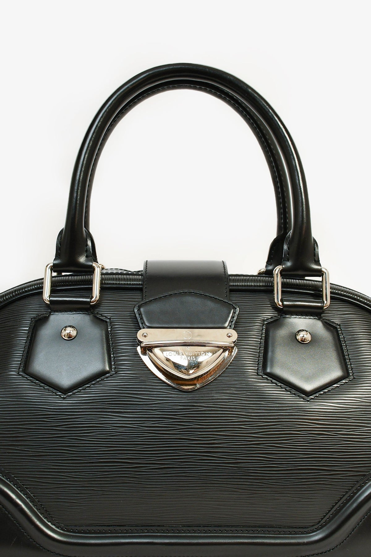 Louis Vuitton Black Epi Leather Bowling Bag