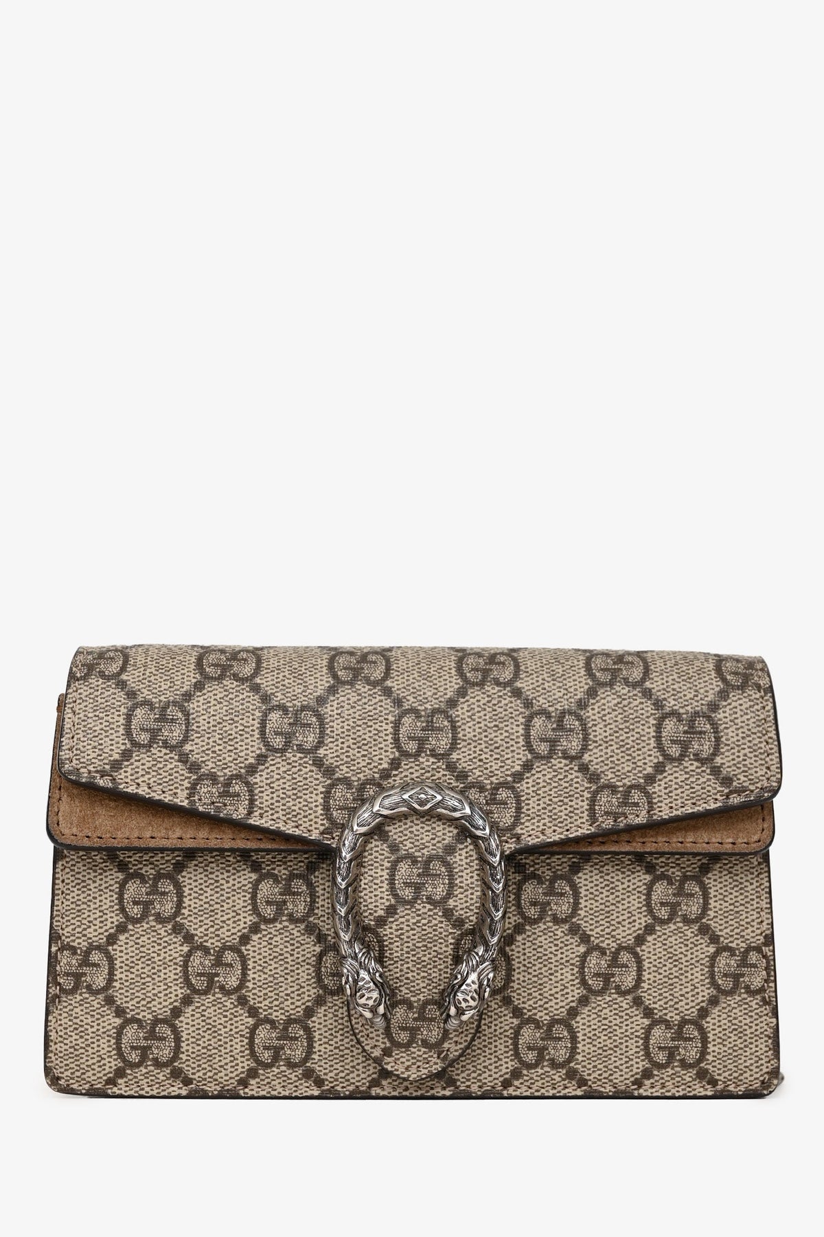 Gucci Beige GG Supreme Dionysus Super Mini Crossbody