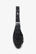 Christian Dior 2003 Black Diorissimo Canvas and Leather Street Chic Hobo