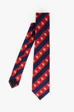 Gucci Burgundy/Navy Bumble Neck Tie