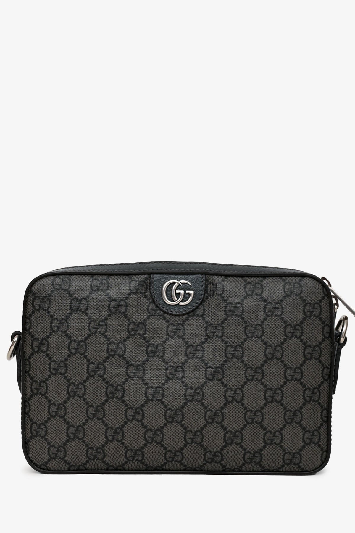Gucci Grey/Black Supreme Canvas Ophidia Small Crossbody with Strap